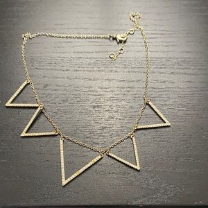 Elegant Gold Triangle Necklace